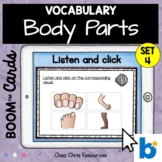 20 Body Parts Vocabulary Words with Boom™ Cards: Listen an