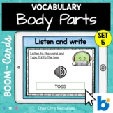 20 Body Parts Vocabulary Words with Boom™ Cards : Listen a