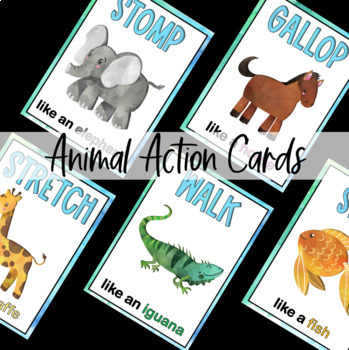 Animal and Action Brain Break Movement Cards by The Brown Bear Book Club