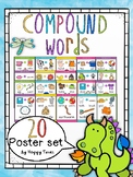20 COMPOUND WORDS Posters (English, SPaG, Spellings)