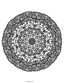 Preview of 20 Calming Halloween Mandalas to Color
