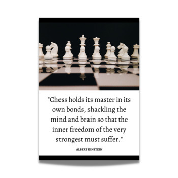Chess Club Moves Reference Poster Set Bulletin Board Decorations
