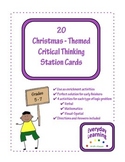 20 Christmas Critical Thinking Station Cards