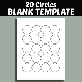 Circle Template Printable – Tim's Printables