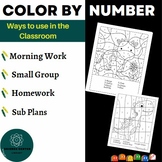 20 Coloring Pages by Numbers Activities for Kindergarten |