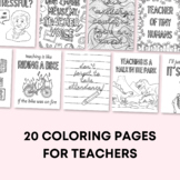 20 Coloring Pages (for teachers)