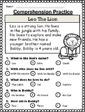 20 Reading Comprehension stories (Multiple Choice)  K-2nd 