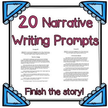20 Creative & High-Interest Narrative Writing Prompts by Miss Doodlebug