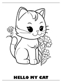 20 Cute CAT Coloring Pages