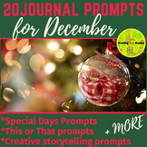 20 December & Christmas Journal Prompts for Secondary Students