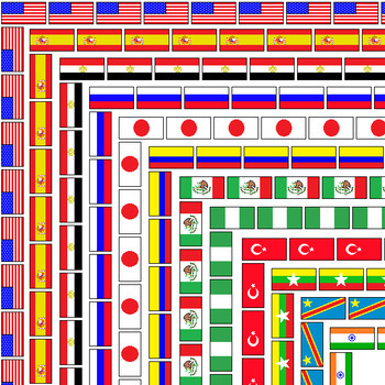 international flag page border