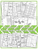 20 Dinosaur Themed Worksheets