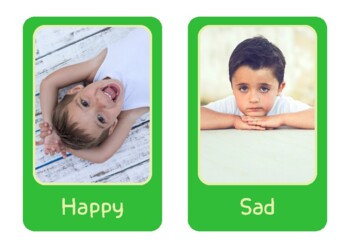 Preview of 20 EMOTIONS_English Learning Educational Printable Flashcards