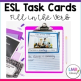 ESL Newcomer Activities: Task Cards for Present Tense Verbs