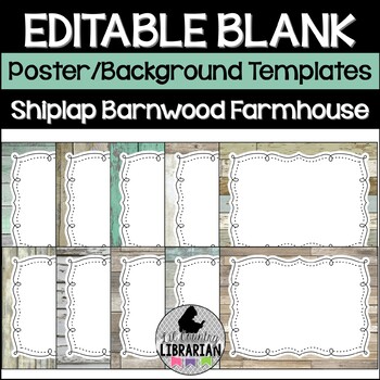 Editable Poster Template Teaching Resources | TPT