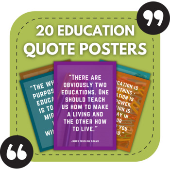 Preview of 20 Education Posters | Teacher's Lounge Decor | Classroom Bulletin Boards
