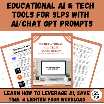 Preview of 20+Educational AI & Tech Tools for SLPs w/prompts