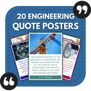 Preview of 20 Engineering Posters | Inspiring Posters for Engineering Bulletin Boards