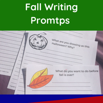 Preview of 20 Fall Writing Prompts Daily Writing Activity Free Writing Activity for Fall 