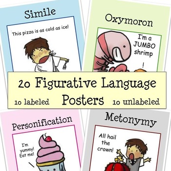 Figurative Language Posters - 20 posters