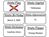 20 Florida State Fact Flashcards. 1st Grade-7th Grade
