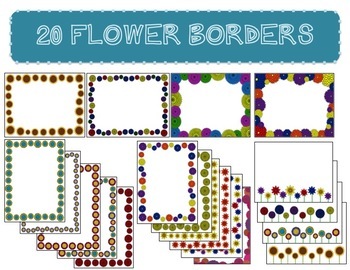Preview of 20 Flowers Borders