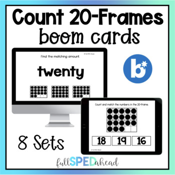 Preview of 20 Frames Counting Numbers 0-20 Boom™ Cards Activity