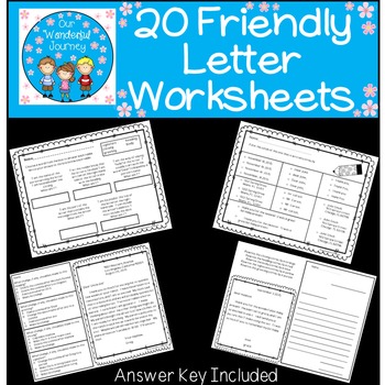 Parts Friendly Letter Worksheet Teaching Resources Teachers Pay