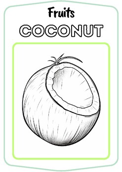 20 Fruits Coloring Pages by Brainy Sprout | TPT