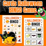 20 Fun Printibale Cards Halloween BINGO Game for Kids, Act