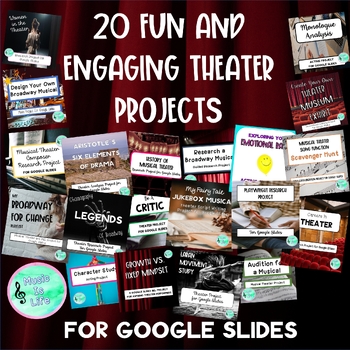 Preview of 20 Fun and Engaging Theater Projects for Google Slides