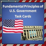 Principles of U.S. Government Task Cards - 20 Cards
