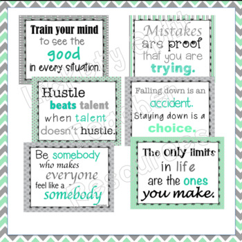 Growth Mindset Inspirational Quote Posters by Lickety Split Teacher ...