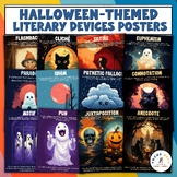 20 Halloween-Themed Literary Devices Posters: ELA Terms fo