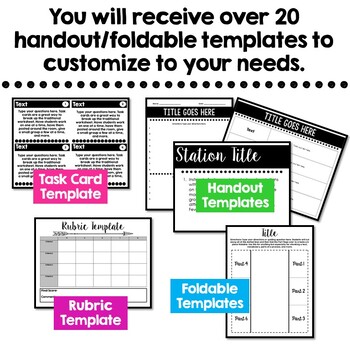 20+ Handout and Foldable Templates by The Engaging Station | TpT