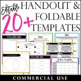 20+ Handout and Foldable Templates (Commercial Use)