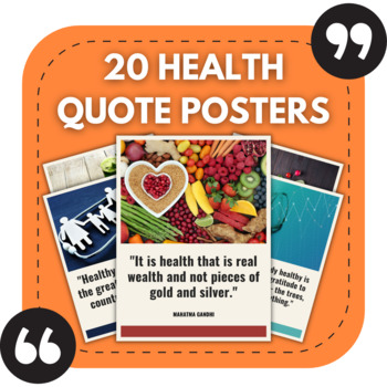 Preview of 20 Health Bulletin Board Posters | Health and Wellness Classroom Decor