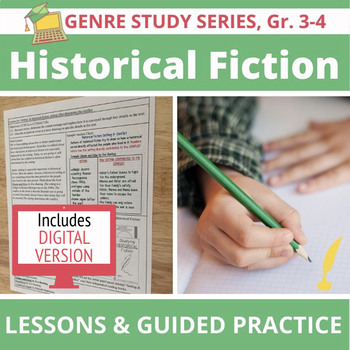 Preview of Historical Fiction: Lessons, Reading Prompts, Guided Practice, Distance Learning