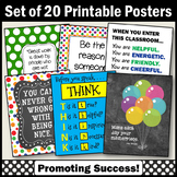 20 In This Classroom Rules Motivational Posters, Growth Mi