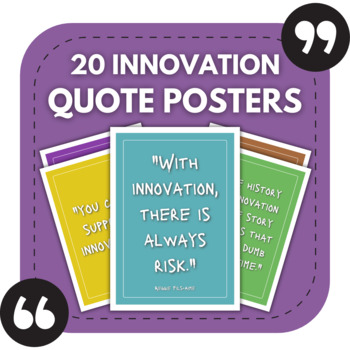Preview of 20 Innovation Posters | Interesting Quotes for Business & Creativity Decor