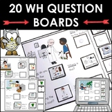 Interactive adapted WH Question activities for File Folder