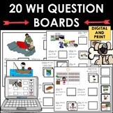 Interactive adapted WH Question activities for File Folder