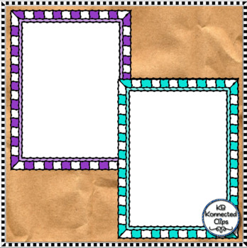 20 Joseph Frames Colorful Bright Borders by KB Konnected | TPT