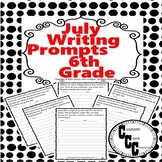 20 July Writing Prompts for 6th Grade
