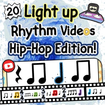 Preview of 20 Light up Rhythm Videos to Hip Hop Music! Rhythms Light up in Time!