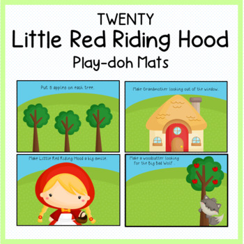 Preview of 20 Little Red Riding Hood Play-doh Mats
