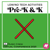 20 Low/No Tech Activities for Pre-K and K - part 2 of 4