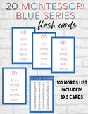 20 MONTESSORI BLUE SERIES FLASHCARDS | 100 Words