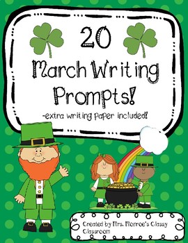 20 March Writing Prompts for Creative Writing! by Mrs Monroe's Classy ...