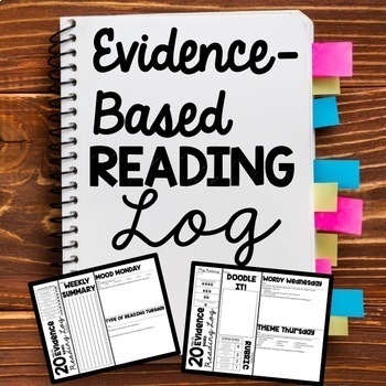 Preview of DIGITAL: Lit Days: 20 Minutes of Reading Evidence Based Reading Log